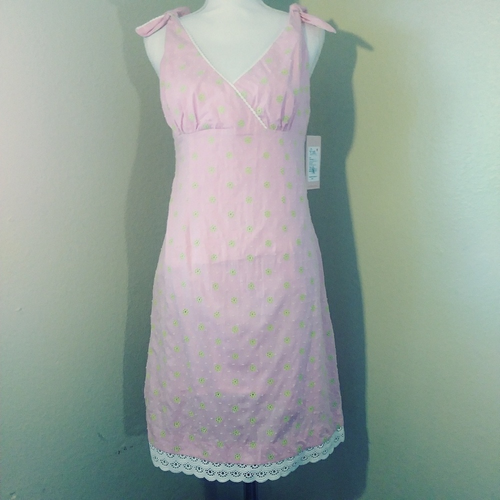 Lilly Pulitzer Pink Green White Sun Dress